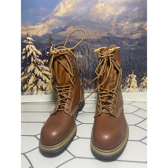 Hy-Test Safety Steel Toe Work Boots Tufgum Size 7 C Brown - Picture 3 of 12